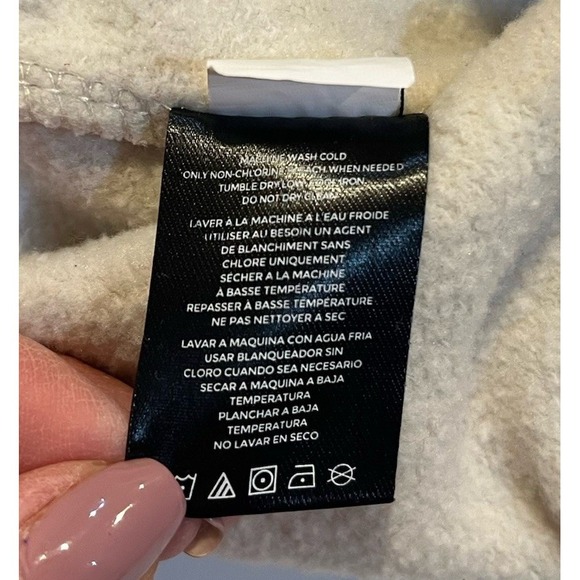 Boston Celtics 47 Brand Crewneck Sweatshirt Mens L Cream Embroidered Logo NBA - Picture 9 of 13